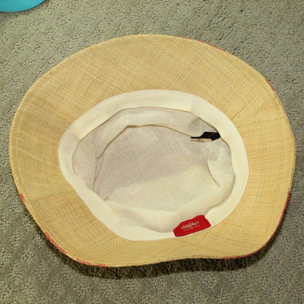 Mossimo Straw Hibiscus One Size "Gilligan" Hat - Picture 4 of 4